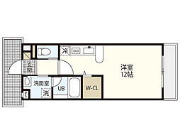 メゾン中野駅前 ワンルームの間取図画像