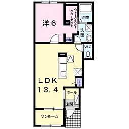 Y'sGrande1 1LDKの間取図画像