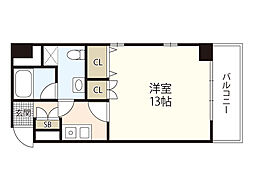 イーストウッド牛田 1Kの間取図画像