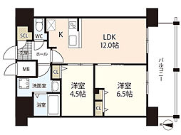S-RESIDENCE国泰寺一丁目 2LDKの間取図画像