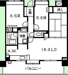 アーバンビュー渚ガーデンタワーヴィレッジ1番館 3LDKの間取図画像