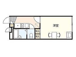 レオパレス尾長の里 1Kの間取図画像