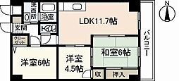 シャルマン財官2 3LDKの間取図画像