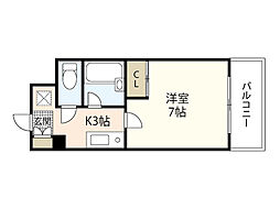アイランドシティ猫屋町 1Kの間取図画像
