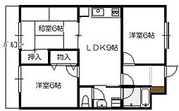 メゾン隅ノ浜 3LDKの間取図画像