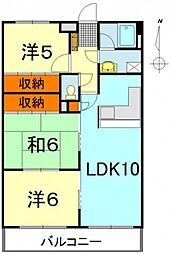 セントラルハイツ 3LDKの間取図画像