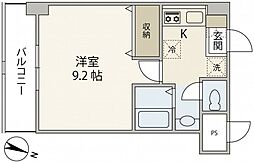 ラナーシタ光 1Kの間取図画像