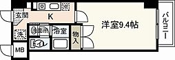西広島ビレッジ 1Kの間取図画像