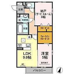 ラクト鶴江 1SLDKの間取図画像