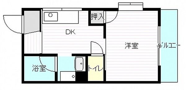 広島県広島市西区中広町3丁目(賃貸マンション1DK・2階・29.64㎡)の写真 その2