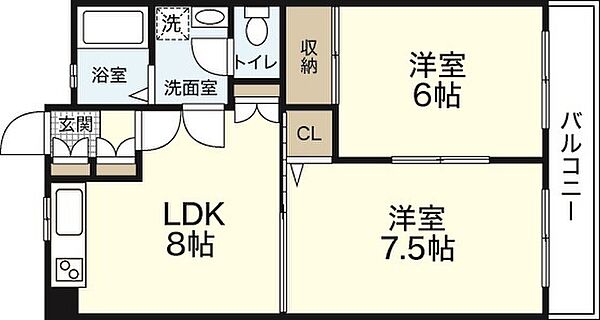 本逕寺ビル ｜広島県広島市中区大手町3丁目(賃貸マンション2LDK・6階・49.84㎡)の写真 その2