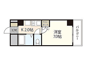 広島県広島市西区南観音町（賃貸マンション1K・5階・23.37㎡） その2