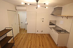 リノリノアパートメント五日市 1階ワンルームのリビング/ダイニング