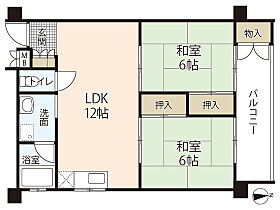 河村ビル  ｜ 広島県広島市中区加古町（賃貸マンション2LDK・3階・51.00㎡） その2