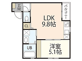 広島県広島市安佐南区上安1丁目（賃貸アパート1LDK・3階・34.67㎡） その2