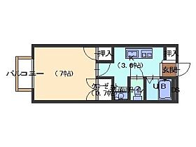 広島県広島市佐伯区五日市中央1丁目（賃貸アパート1K・2階・25.98㎡） その2