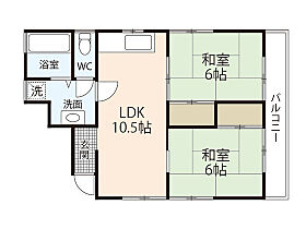 広島県広島市中区江波二本松2丁目（賃貸マンション2LDK・4階・49.49㎡） その1