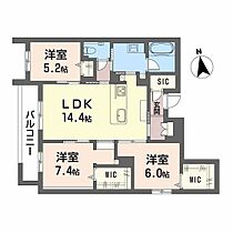 ブルーハート6  ｜ 広島県広島市中区白島中町（賃貸マンション3LDK・2階・80.84㎡） その2