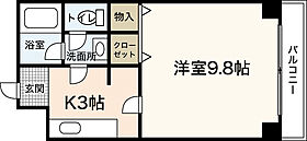 広島県広島市安佐南区中須1丁目（賃貸マンション1DK・3階・28.06㎡） その2