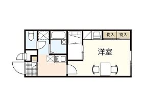 広島県広島市東区牛田早稲田2丁目（賃貸アパート1K・2階・23.18㎡） その2