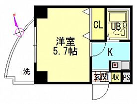 広島県広島市西区小河内町1丁目（賃貸マンション1K・3階・16.20㎡） その2