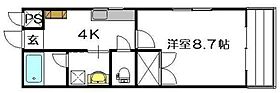 広島県安芸郡坂町平成ケ浜1丁目（賃貸マンション1K・3階・30.60㎡） その2