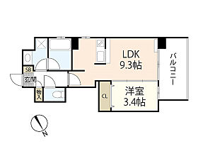 CALME国泰寺  ｜ 広島県広島市中区国泰寺町1丁目（賃貸マンション1LDK・14階・32.52㎡） その2