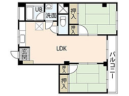間取図画像 2LDK