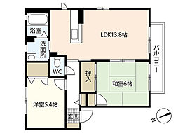 間取図画像 2LDK