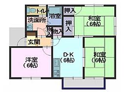 間取図画像 3DK