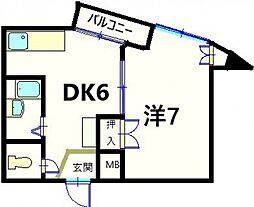 間取図画像 1DK