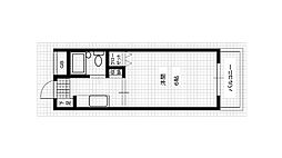 すばるＵ 1階1Kの間取り