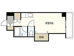 益井ビル ワンルームの間取図画像