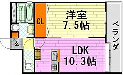 間取図画像 1LDK
