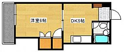 田村ビル 1DKの間取図画像
