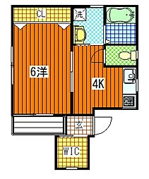 ISLANDビル.16 1Kの間取図画像