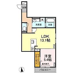 間取図画像 1LDK