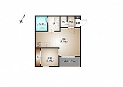 REGALEST 牛田旭 3階1LDKの間取り
