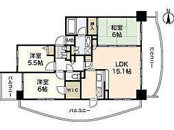 プルミエールA.シティー 3LDKの間取図画像
