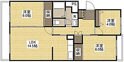 K'sB吉見園1 3LDKの間取図画像