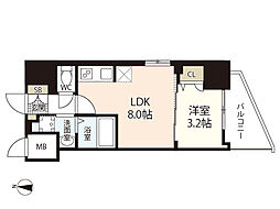 S-RESIDENCE国泰寺一丁目 1LDKの間取図画像