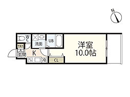 杉屋ビル 1Kの間取図画像