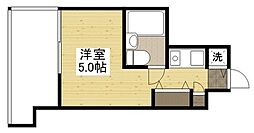 朝日プラザアムネット天満町 ワンルームの間取図画像
