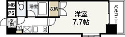 リバーメゾン横川 1Kの間取図画像