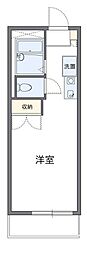 レオパレス中筋 ワンルームの間取図画像