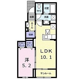 エターナルグランツ 1LDKの間取図画像