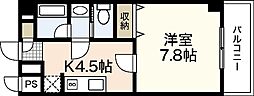 ベルヴィル大町駅前 1Kの間取図画像