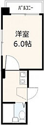 エクセル光南 1Kの間取図画像