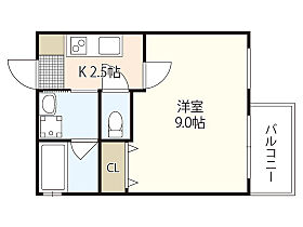 ラ・ローザII  ｜ 広島県広島市中区住吉町（賃貸マンション1K・2階・27.60㎡） その2