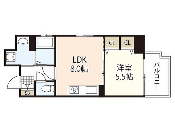 広島県広島市中区千田町1丁目(賃貸マンション1LDK・4階・36.07㎡)の写真 その2